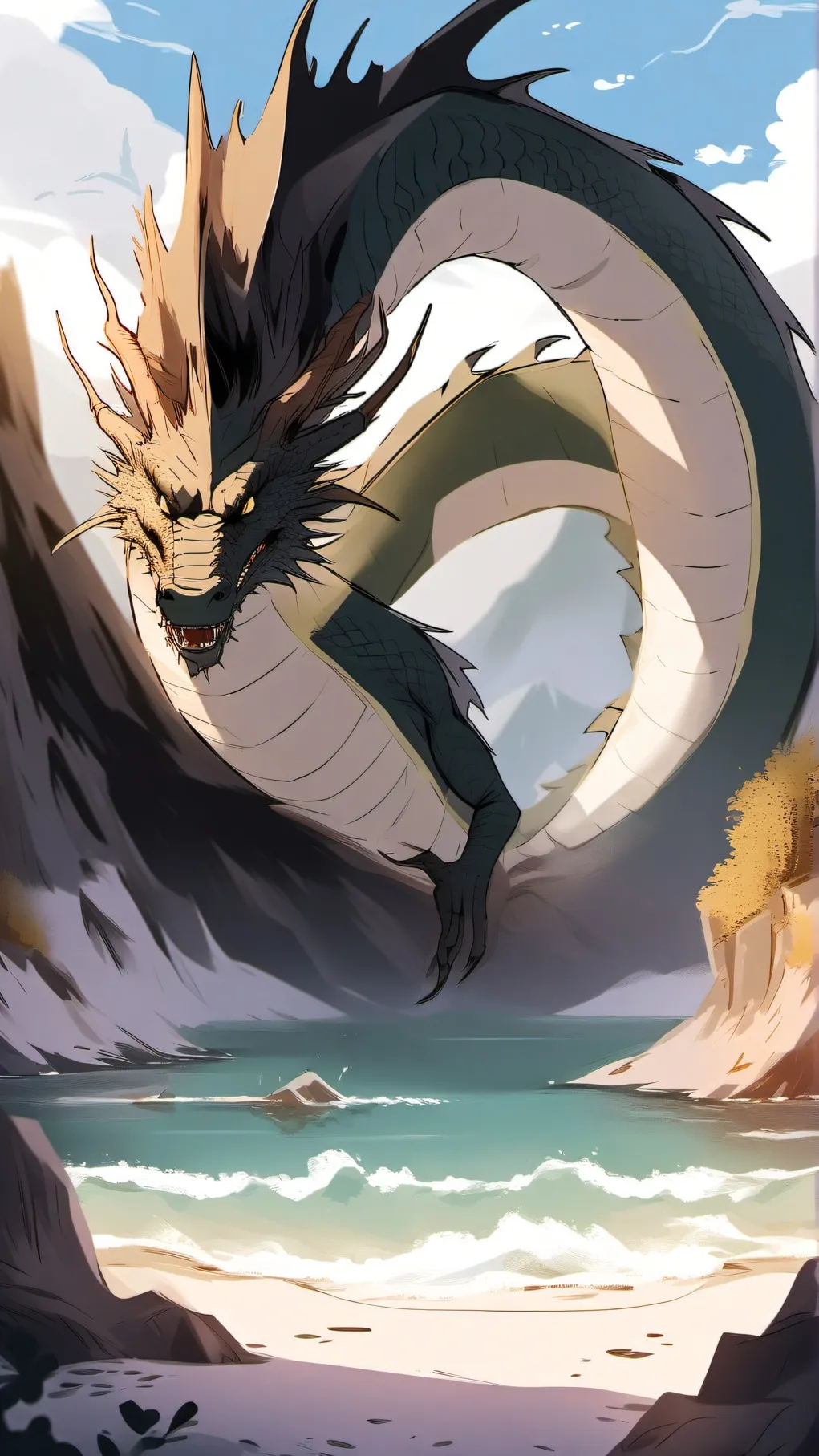 ai character: dragon girls background