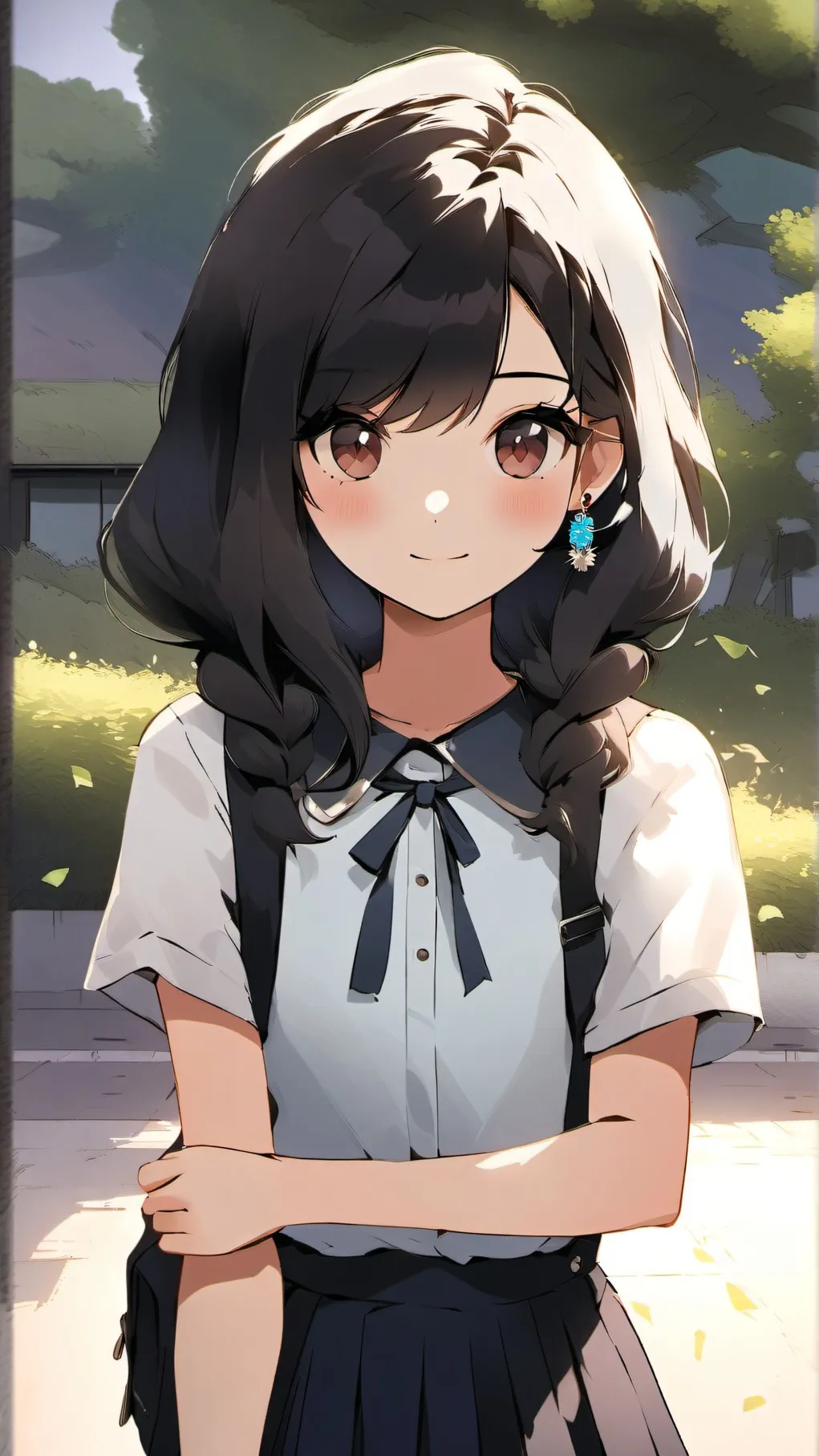 ai character: Shy Girl background