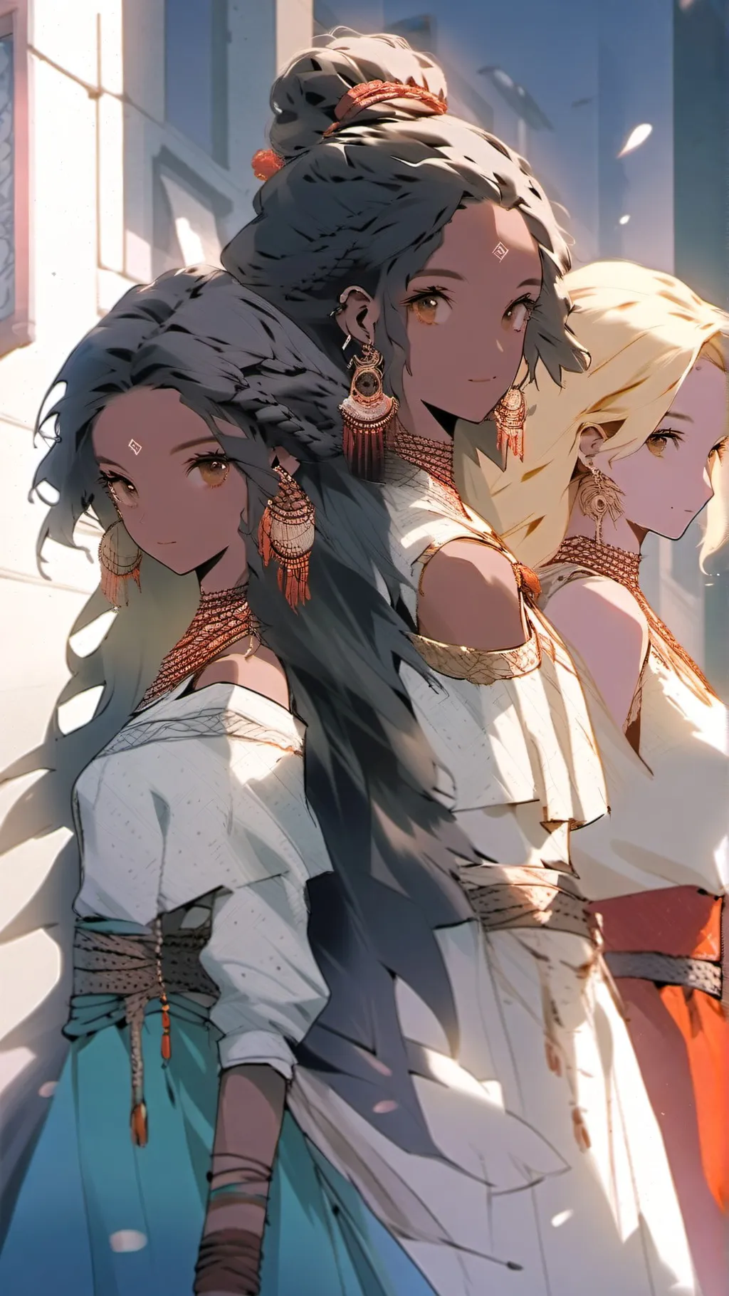 ai character: Ava,Emma And Emily background