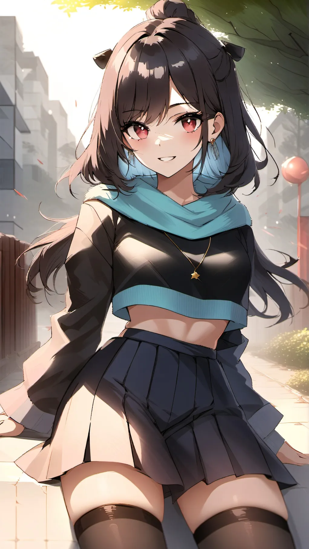 ai character: anime girl background