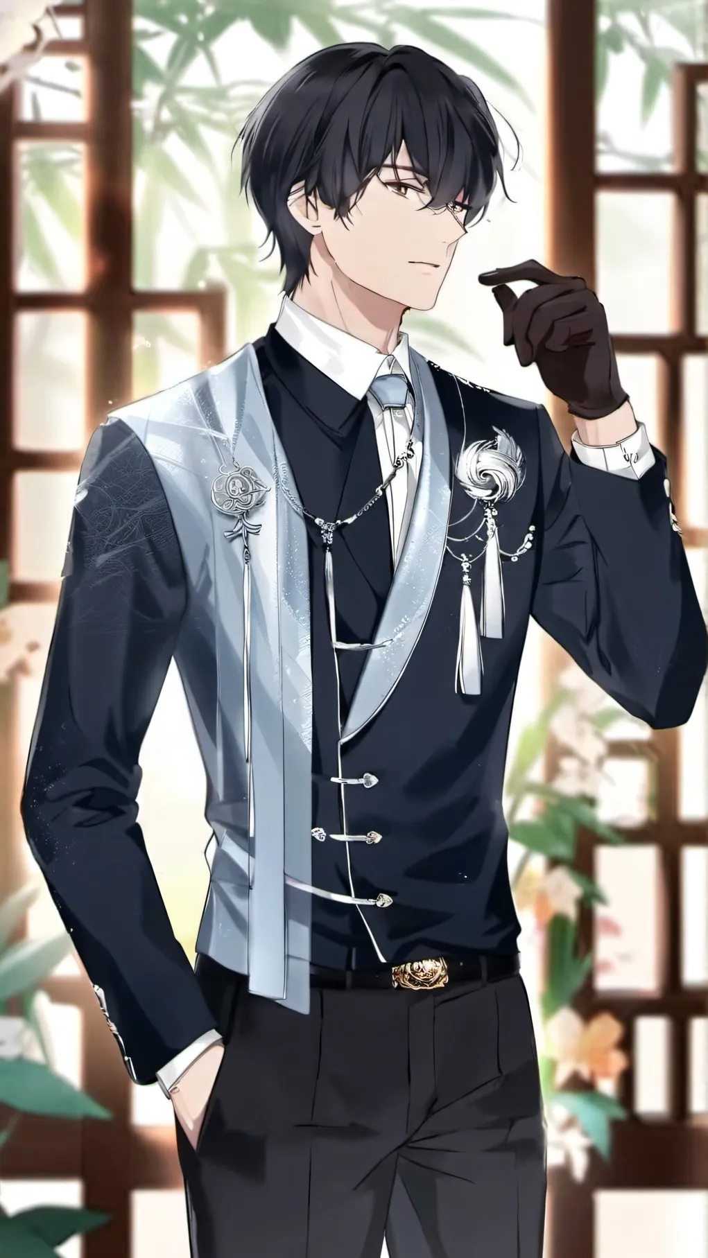 ai character: 百千 background