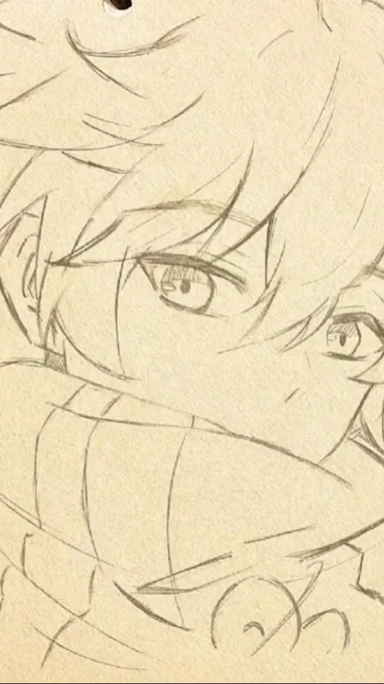 ai character: 木金 background