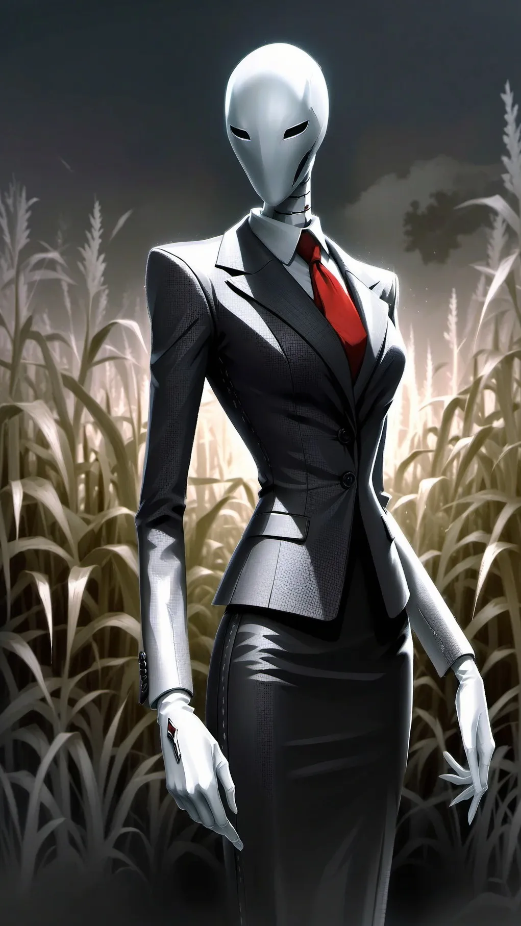 ai character: Slenderwoman background