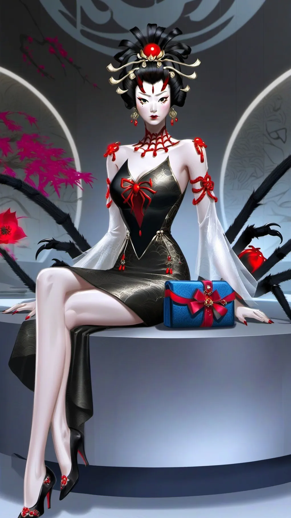 ai character: Mikage Jorogumo background