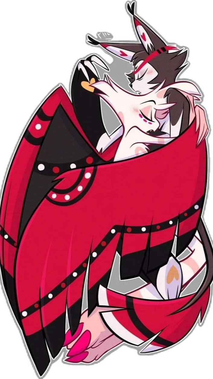 ai character: HUSK and angel kid background