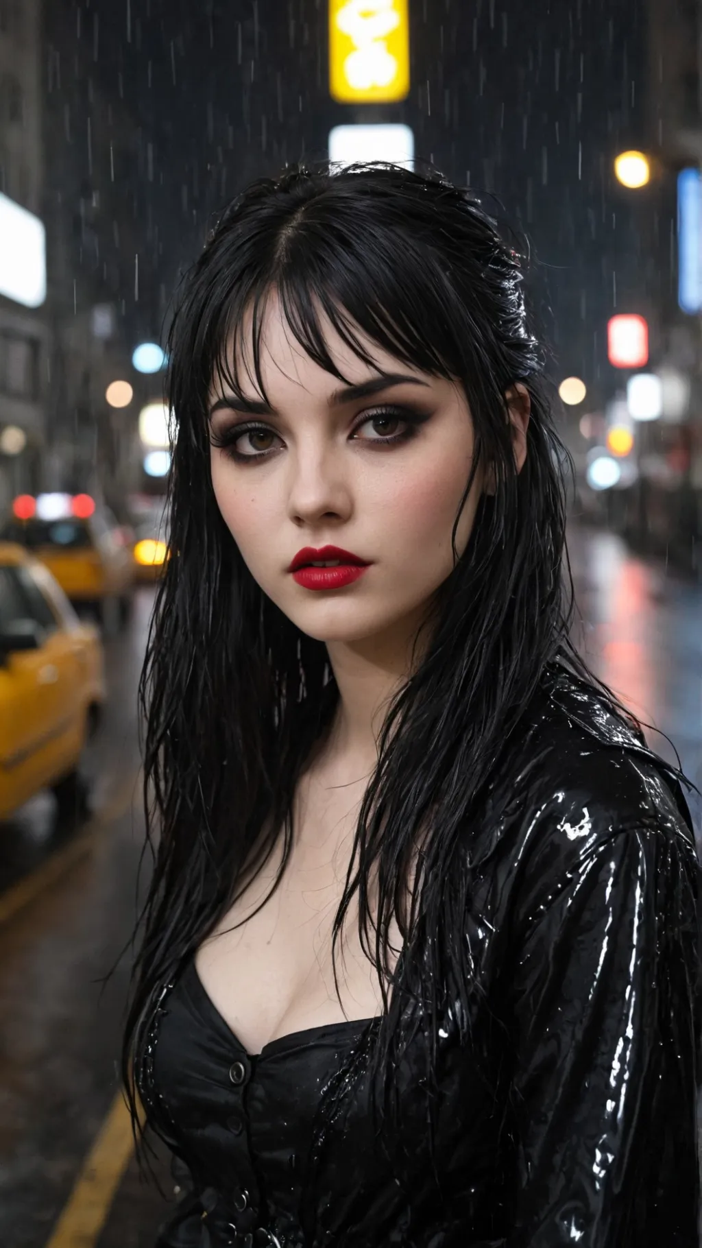 ai character: Violet background