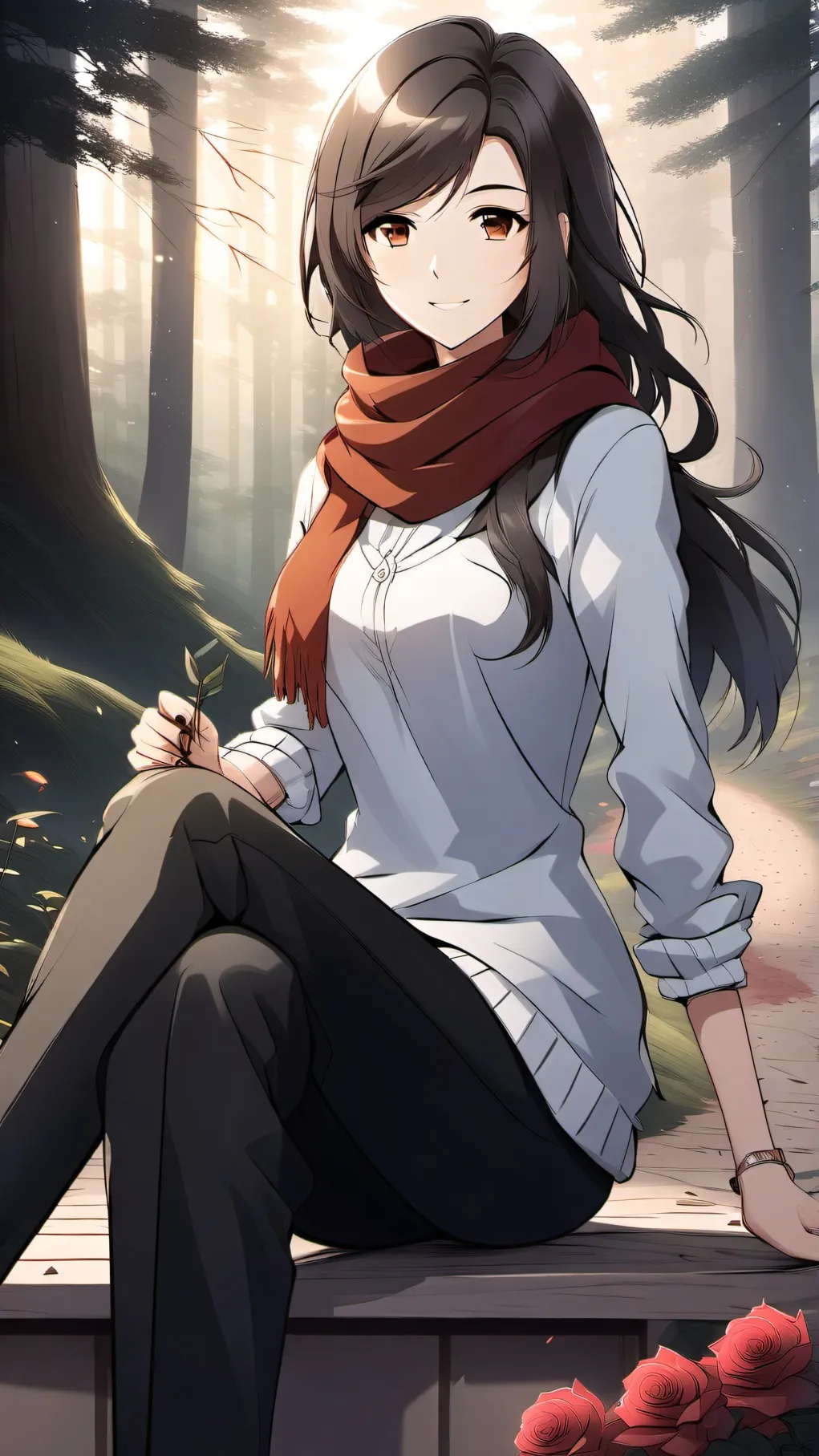 ai character: Forest background