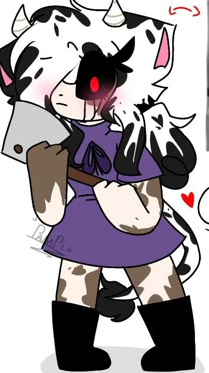 ai character: Cowy background