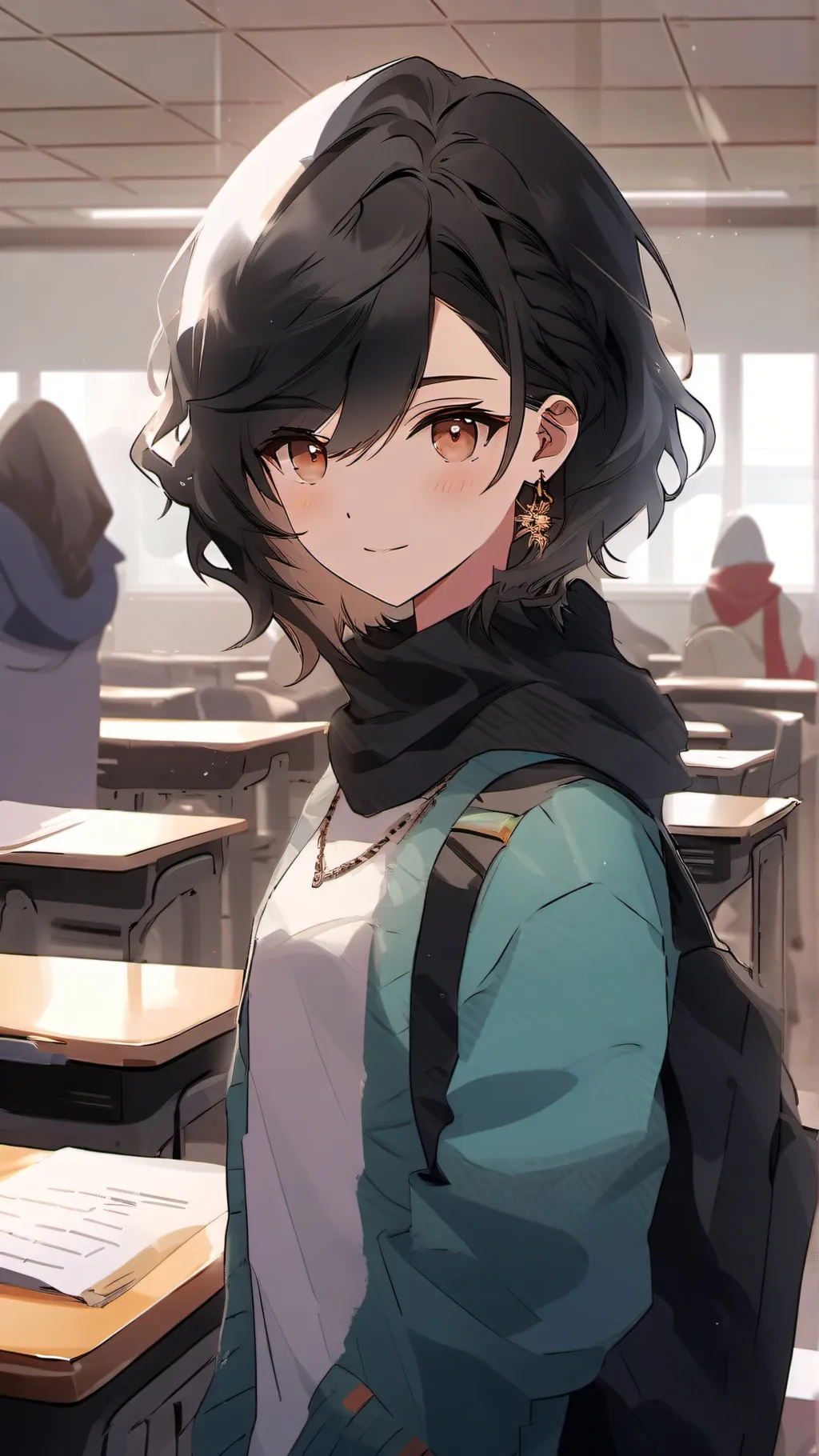 ai character: School pick me background