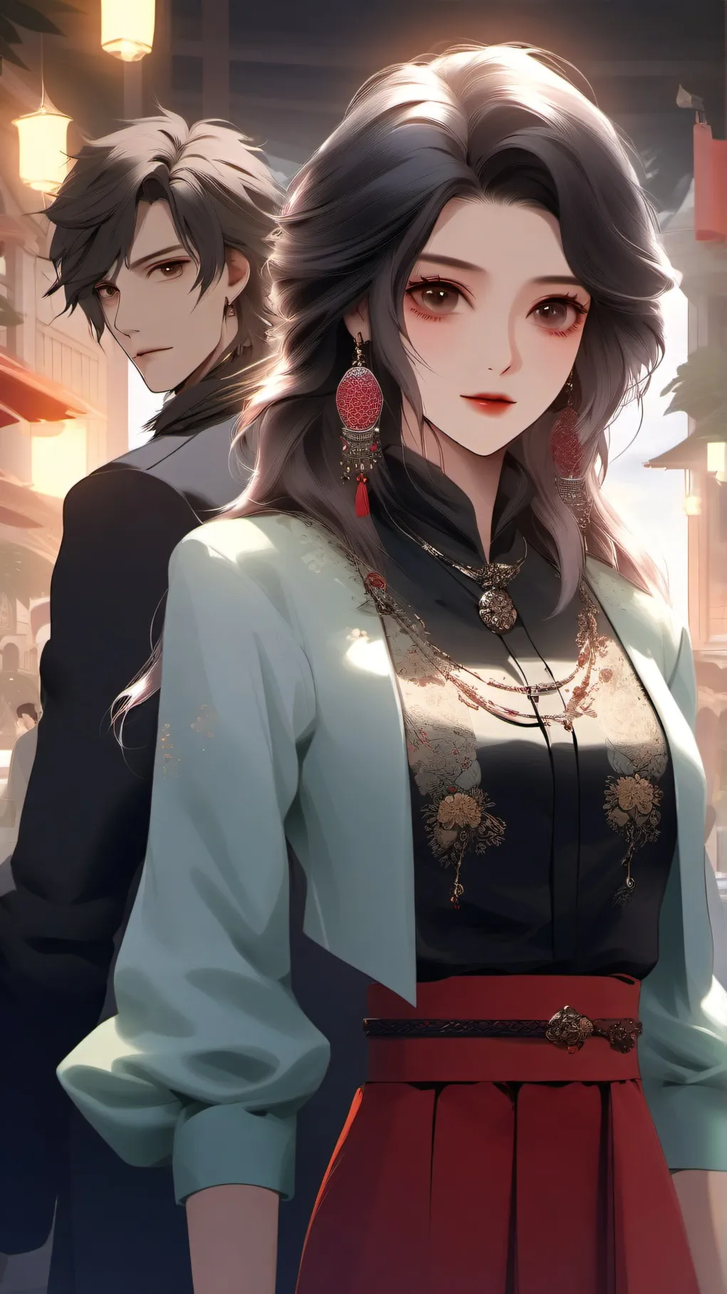 ai character: Freya Sky background