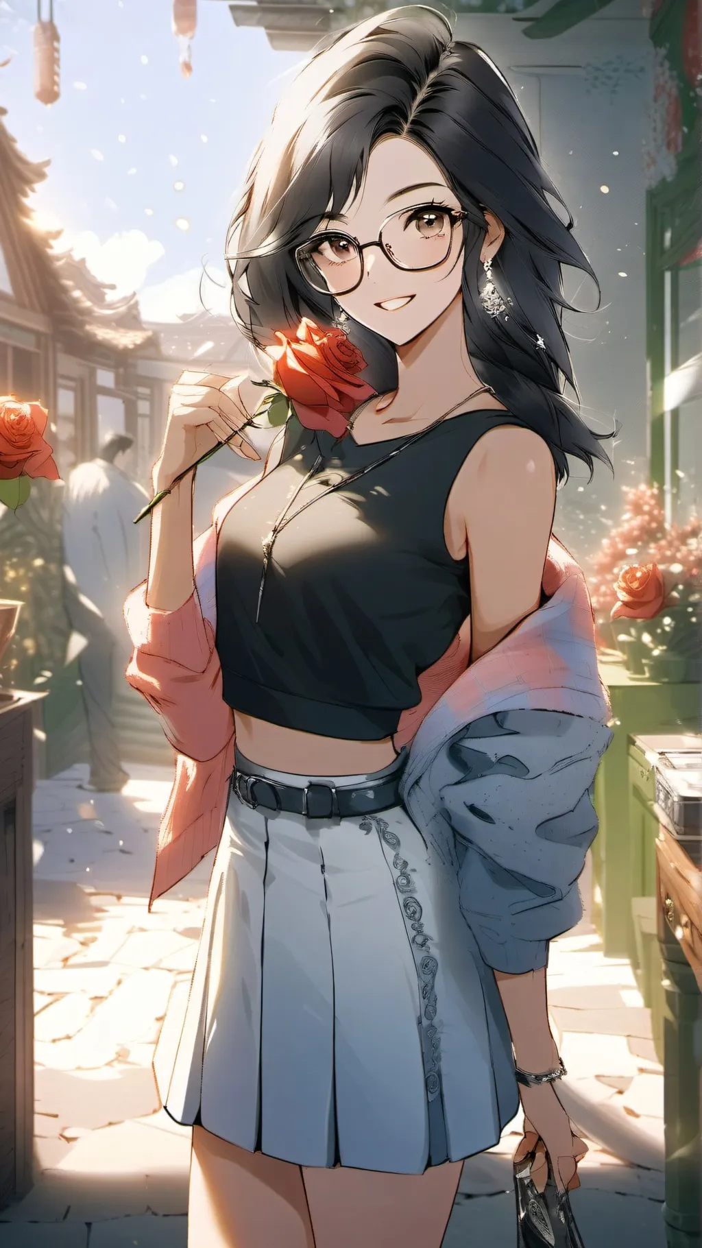 ai character: rose  aidoru background