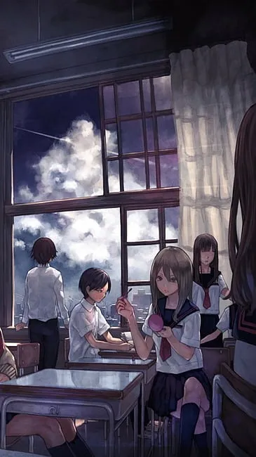 ai character: ~New school~ background