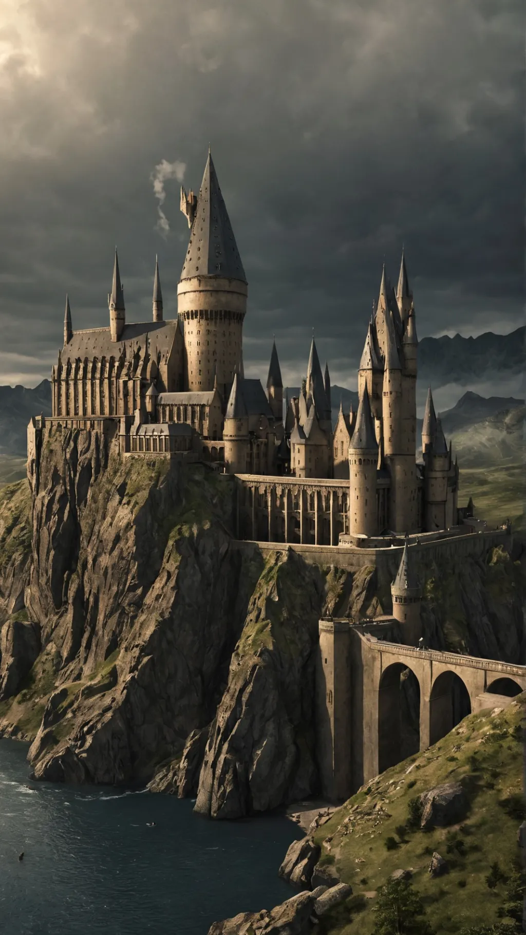 ai character: Hogwarts  background