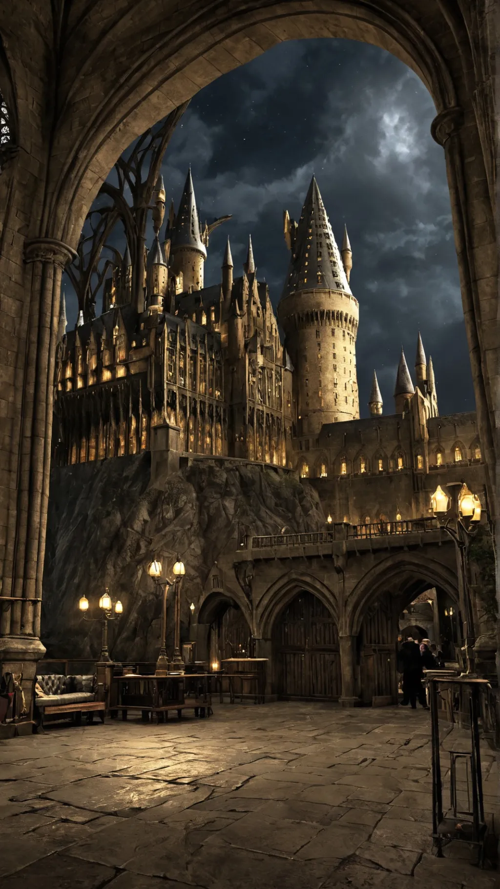 ai character: Hogwarts background