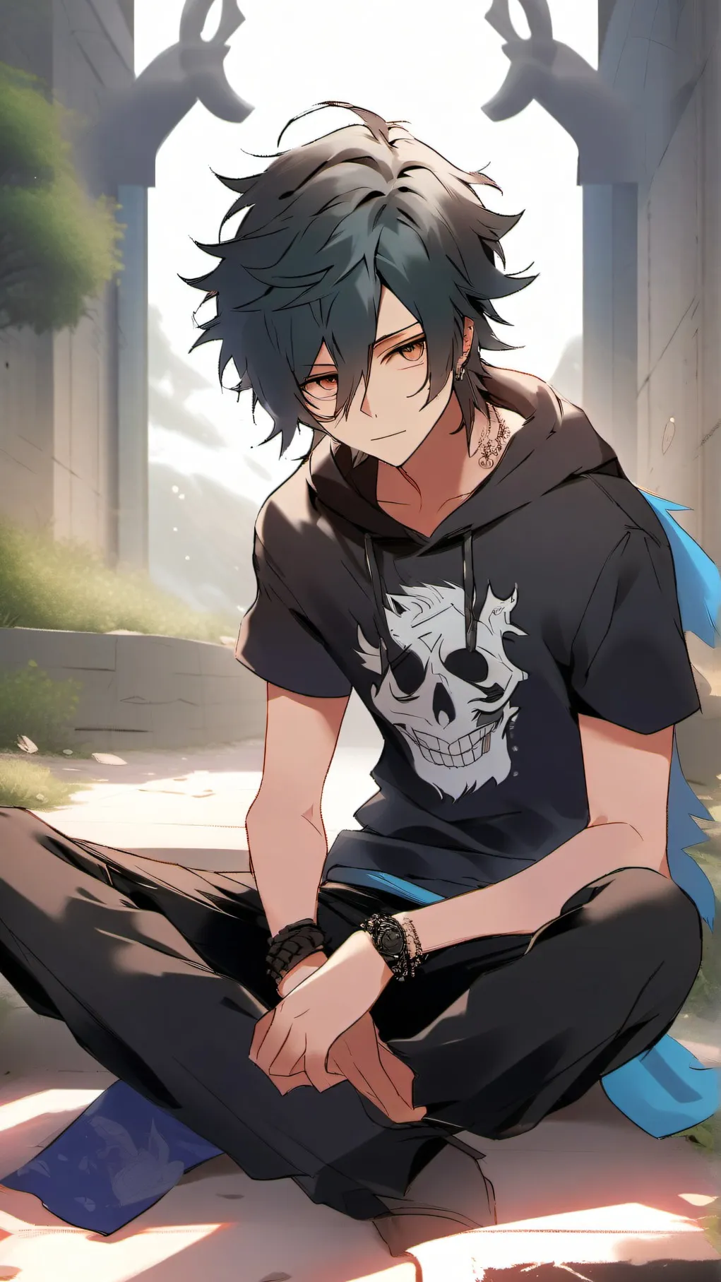 ai character: nico di angelo background