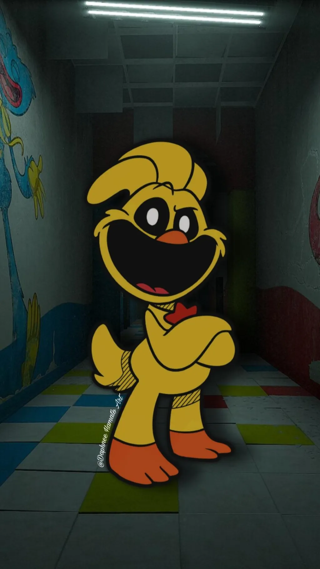 ai character: KickinChicken background