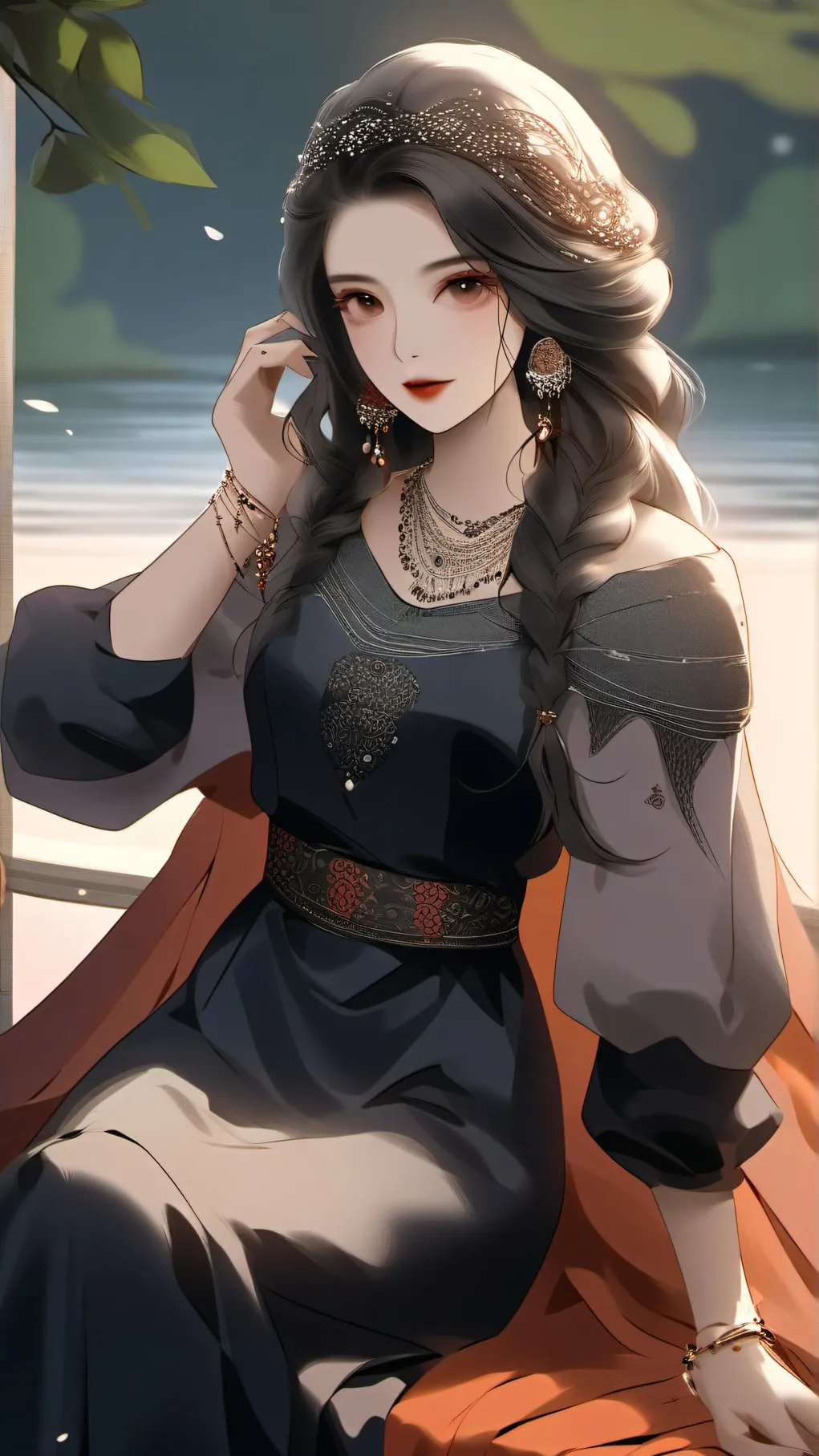 ai character: Women cutue background