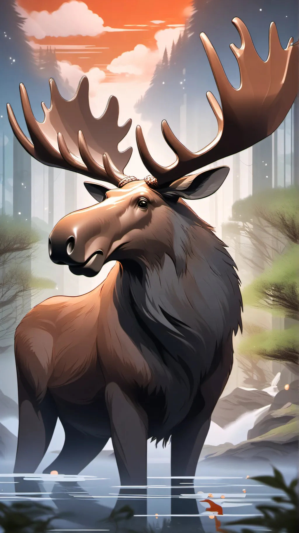ai character: Moose background