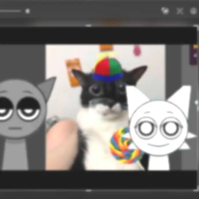 chat with ai character: cat vs dog Sprunki