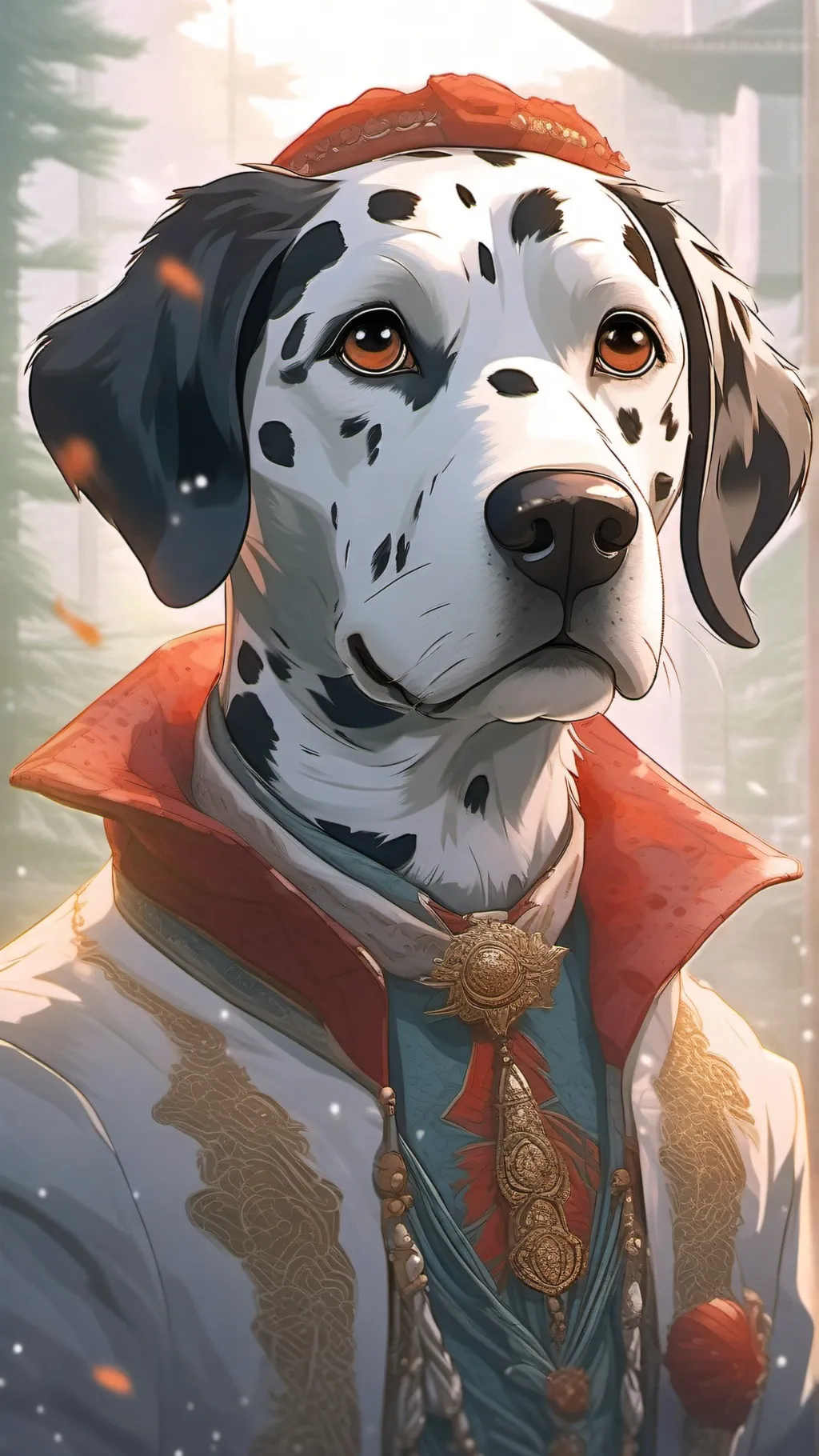 ai character: dalmatian father background