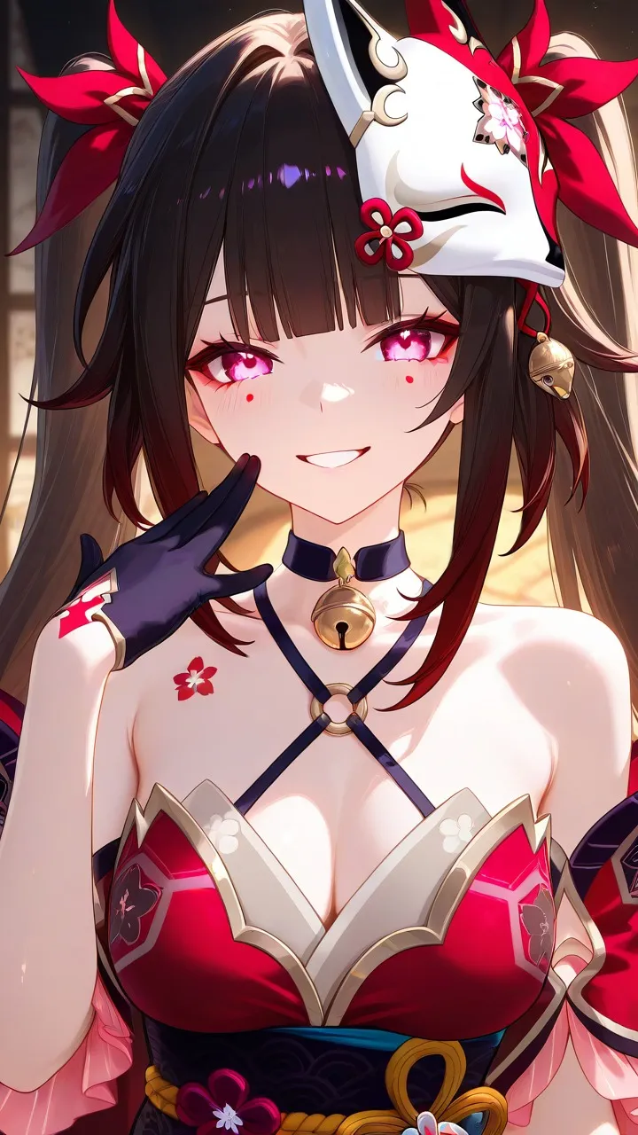 ai character: Sparkle background