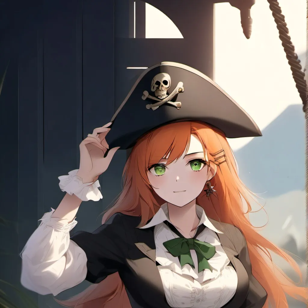 chat with ai character: female pirate boss