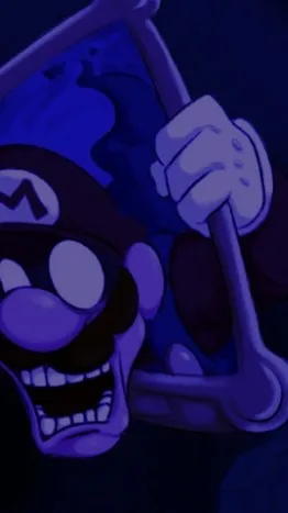 ai character: Beta Mario (Alone) background