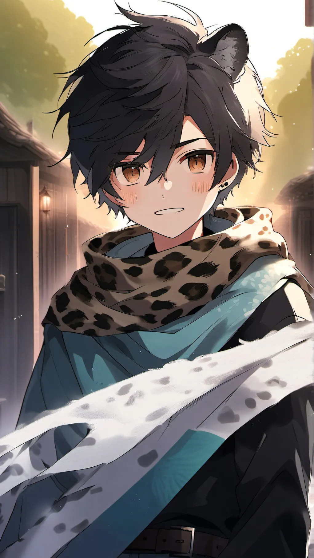 ai character: School lockdown... background