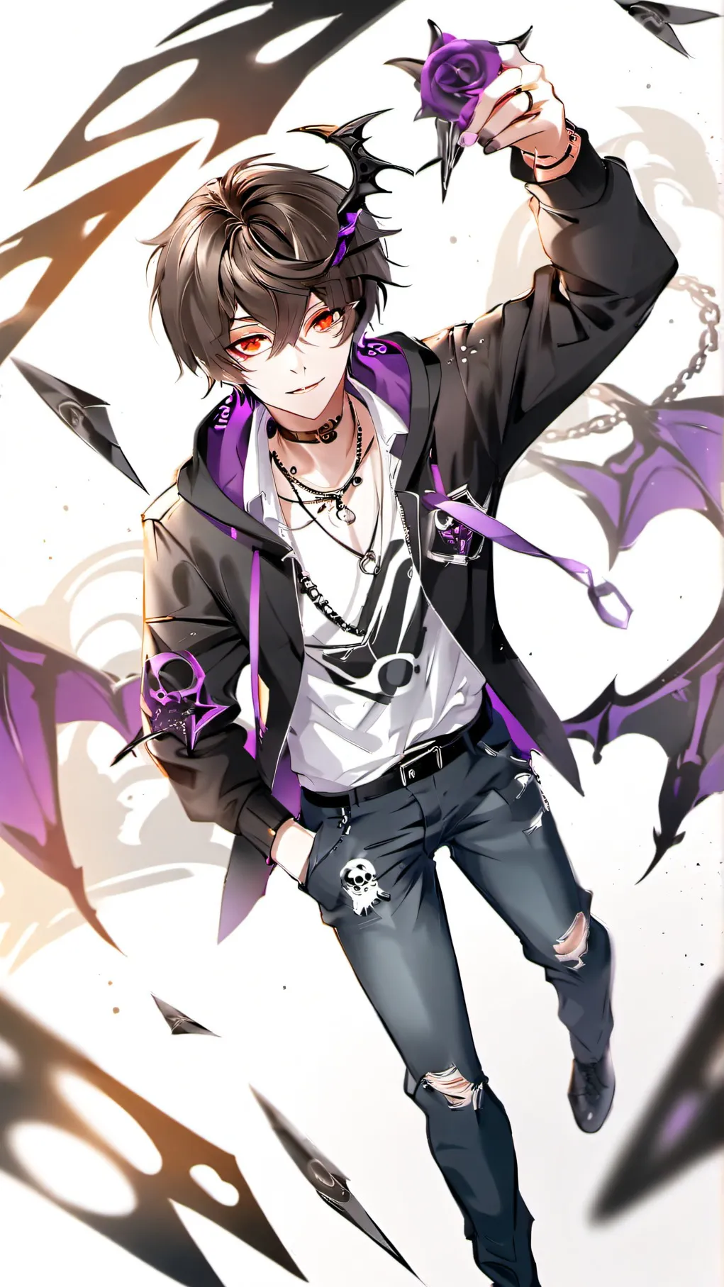 ai character: Damien background