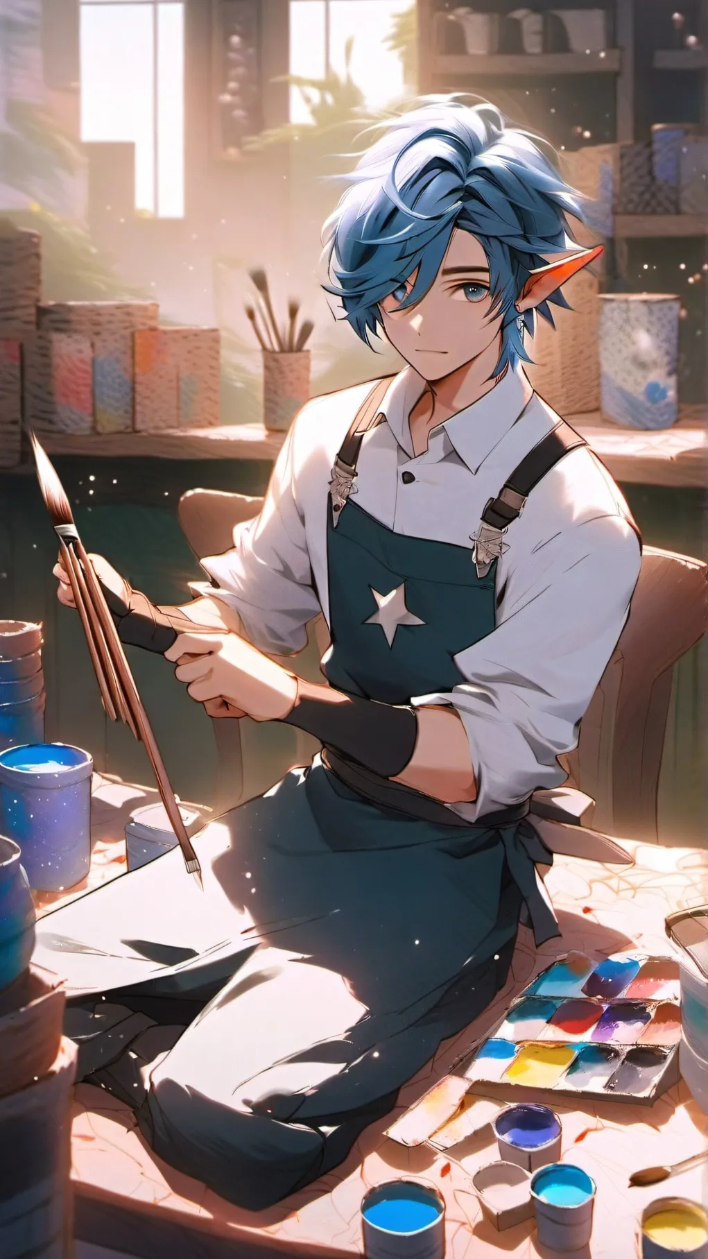 ai character: Ash background