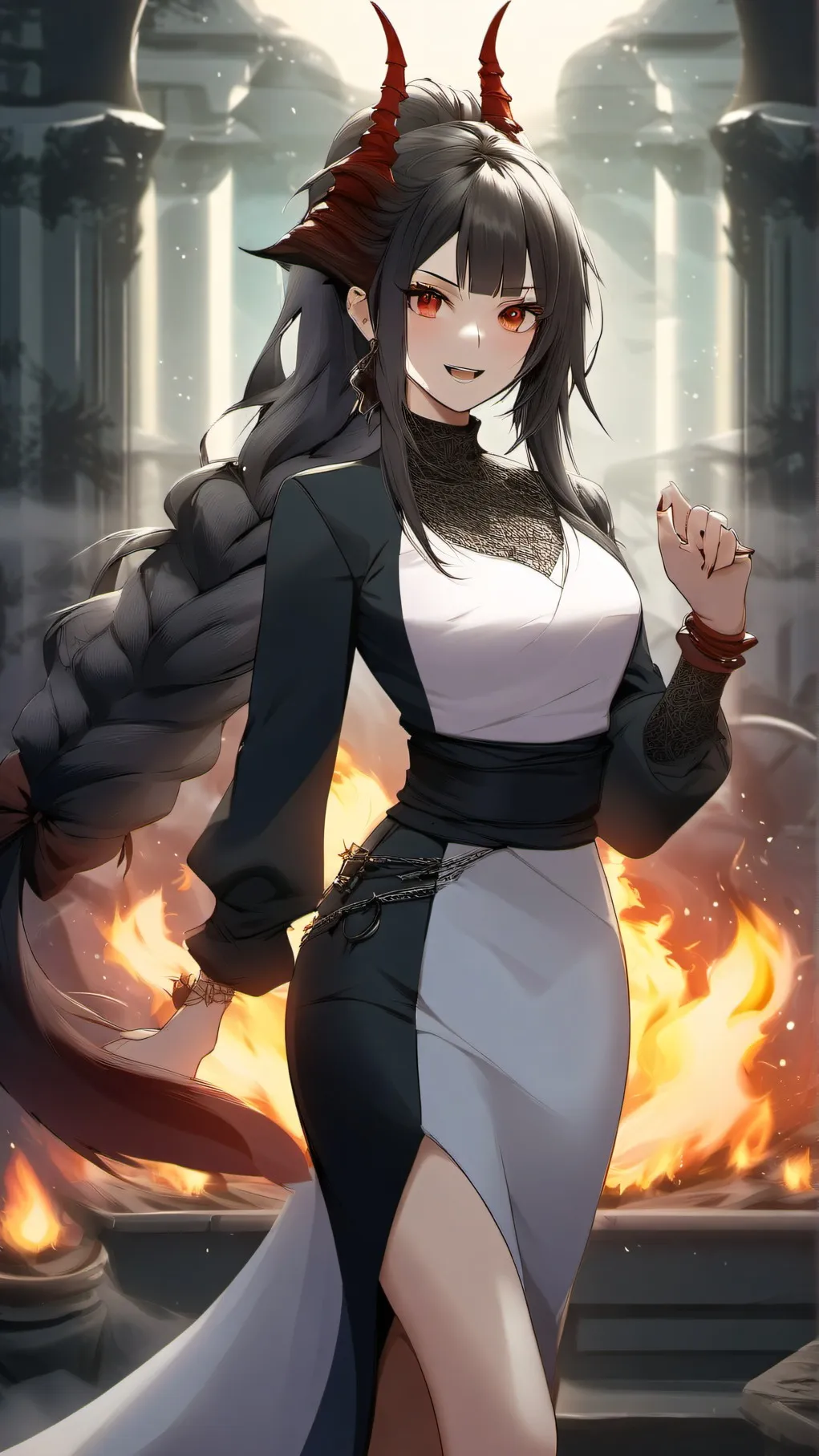 ai character: uppermoons+muzan background