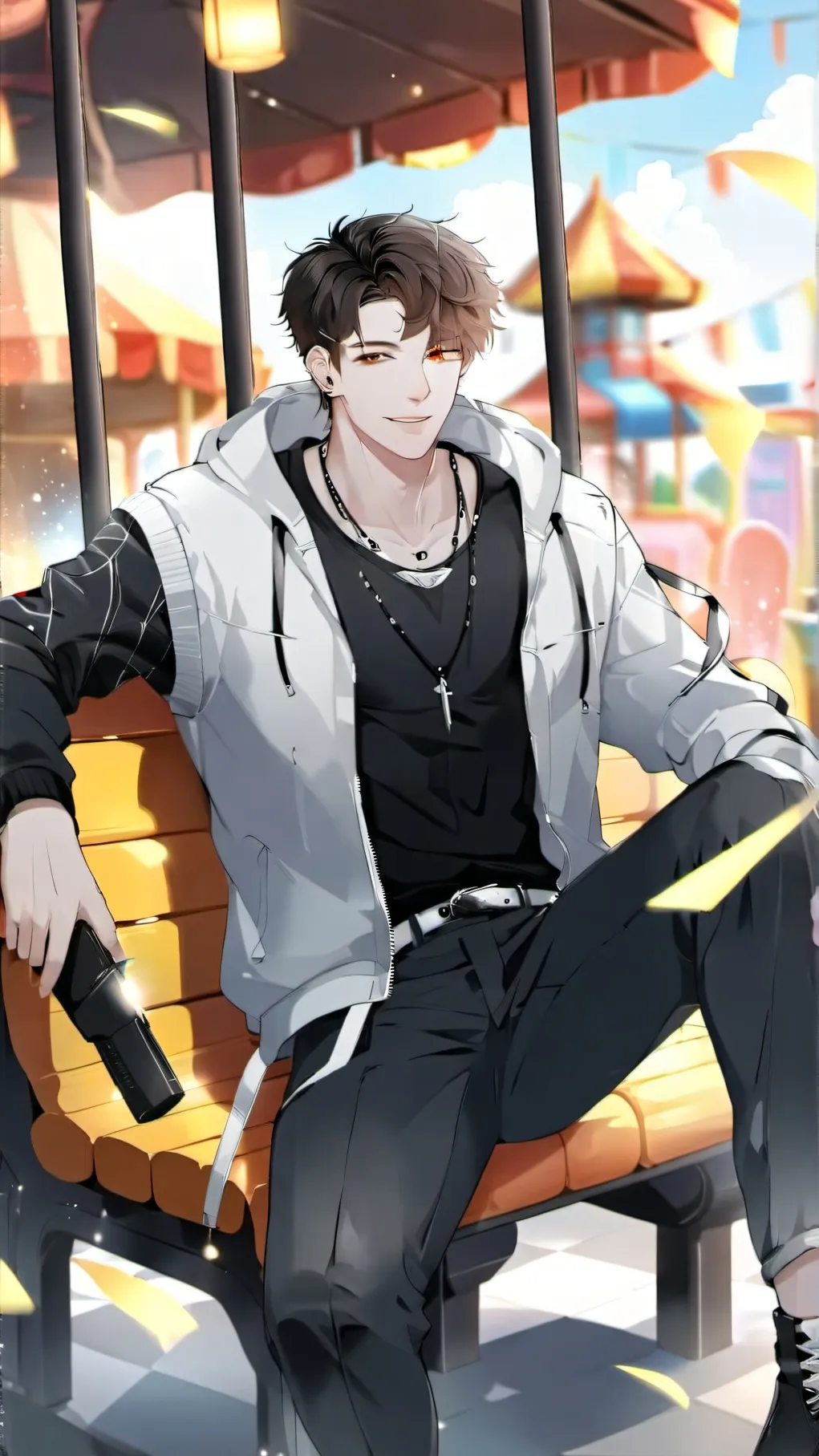 ai character:  squid game  background