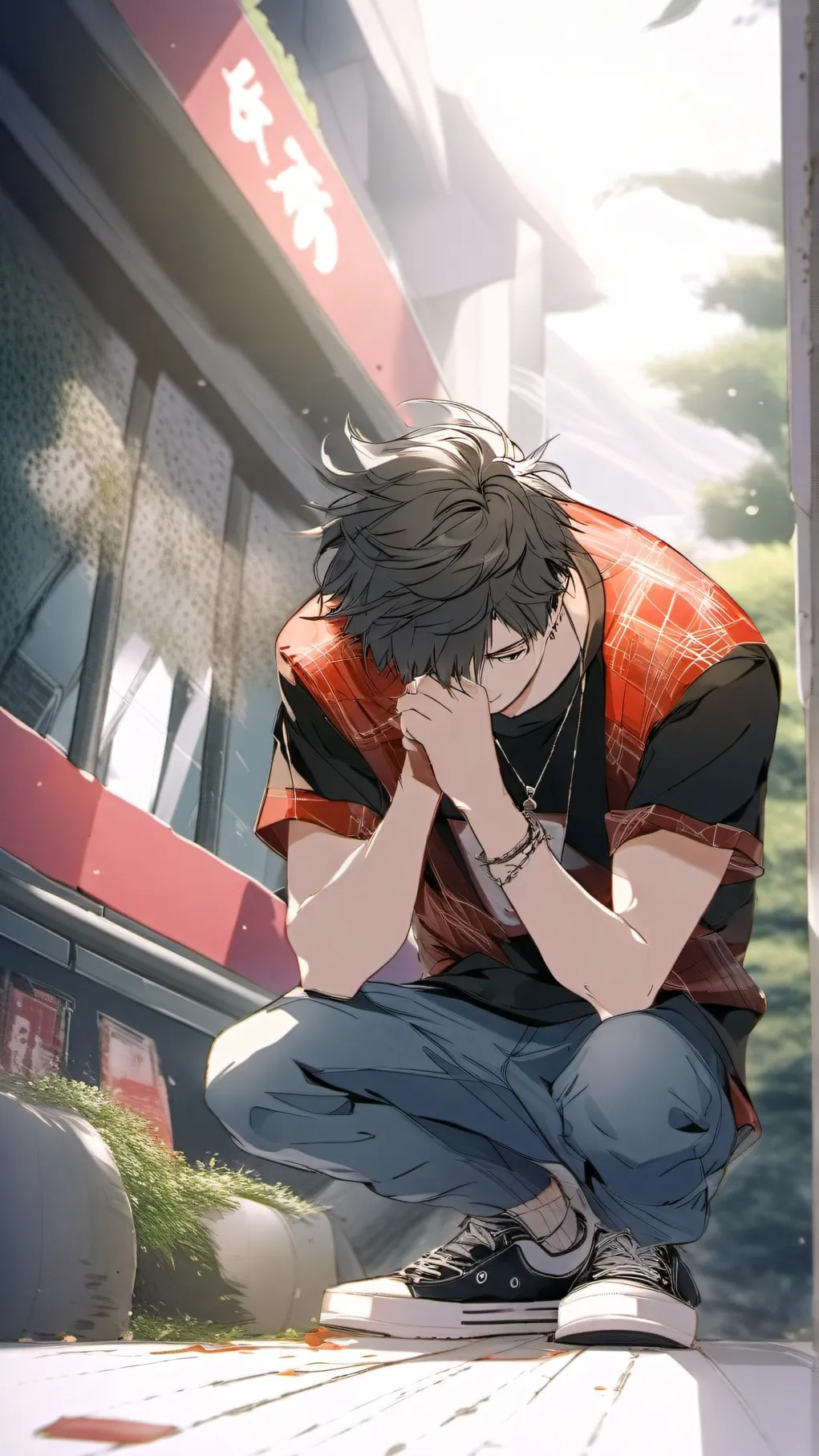 ai character: Jonathan  background