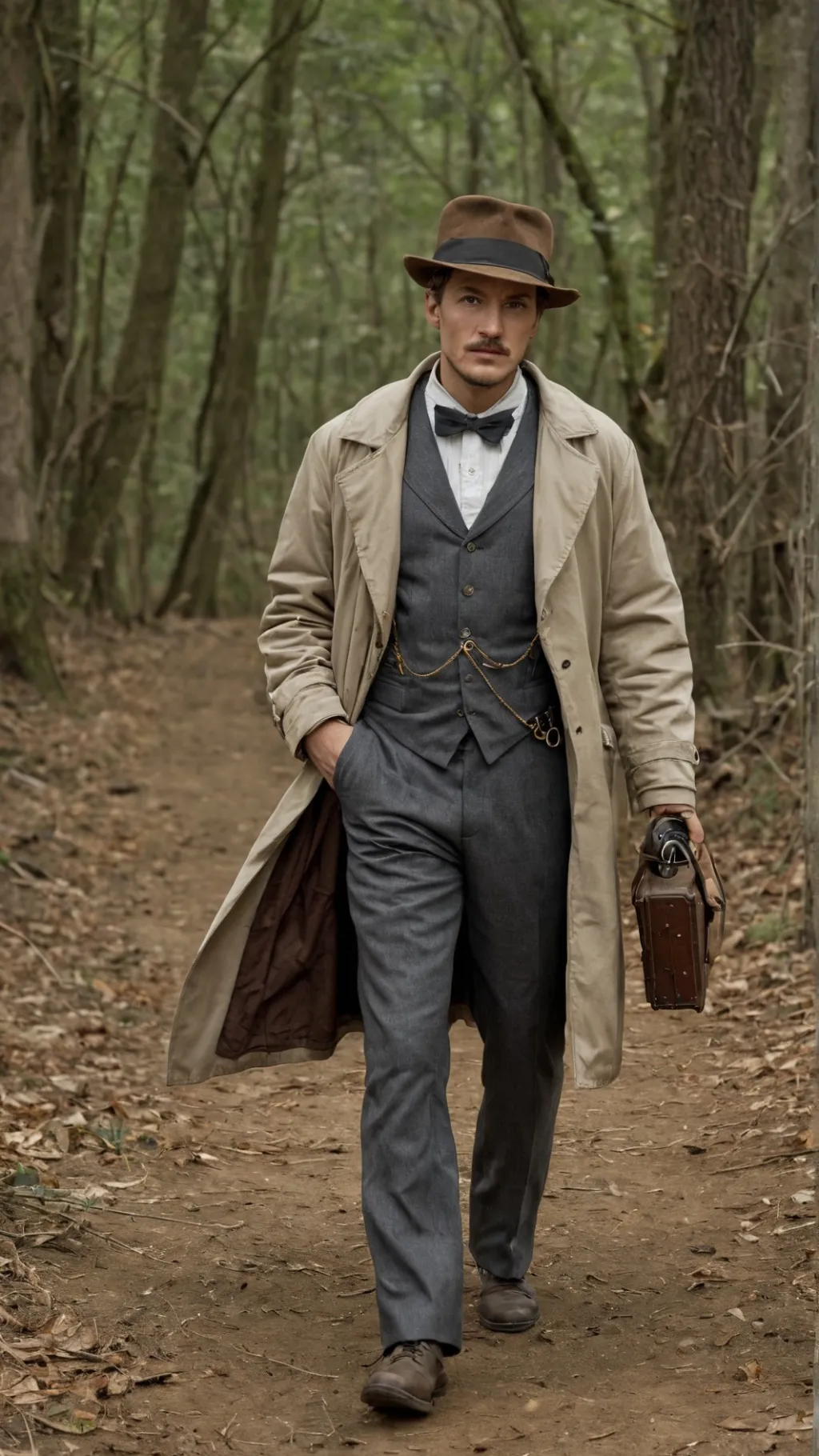 ai character: Time traveler 3025 background