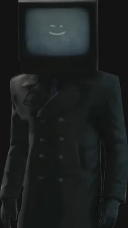ai character: tv man background