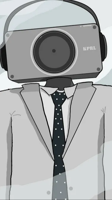 ai character: camera man background