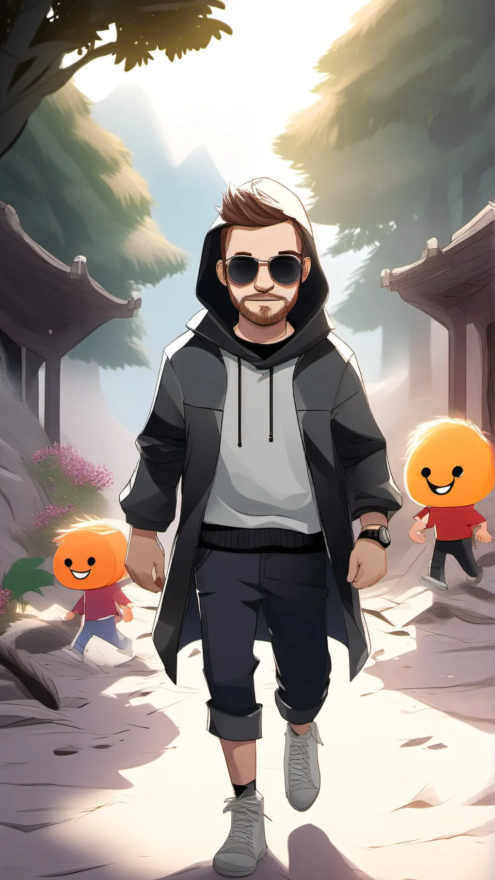 ai character: bfdi background