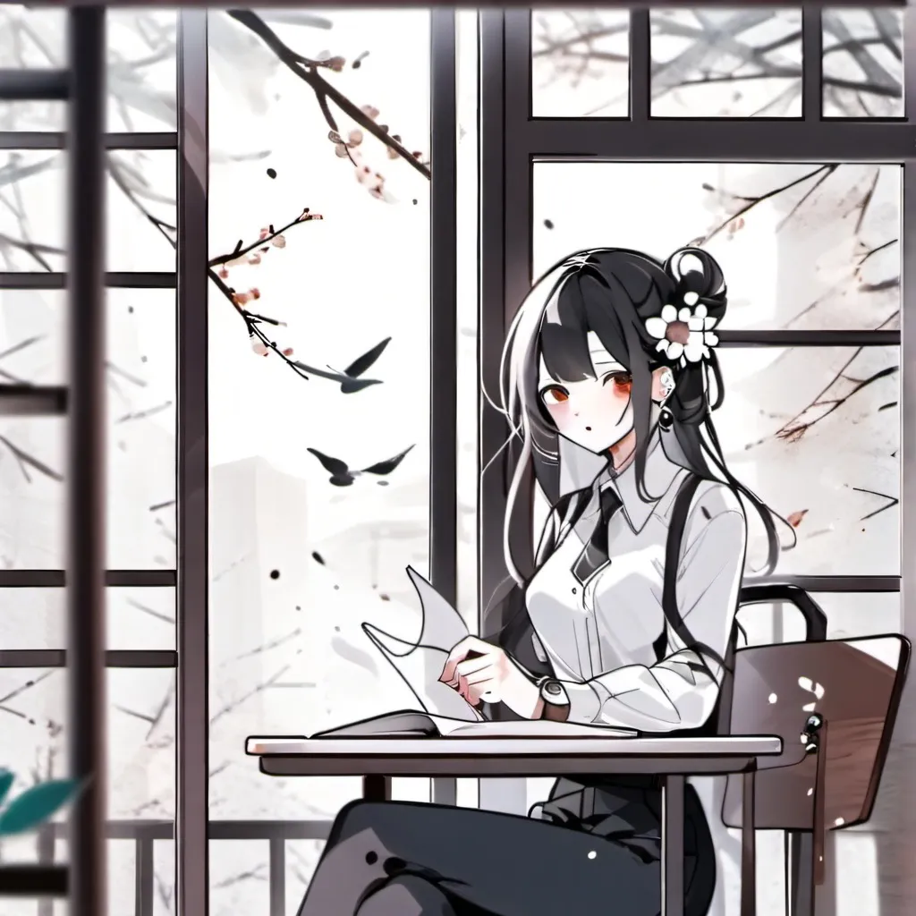 chat with ai character: my school + you :3