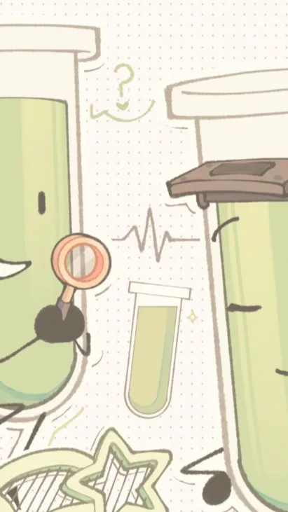 ai character: Test tube!1! (II)  background