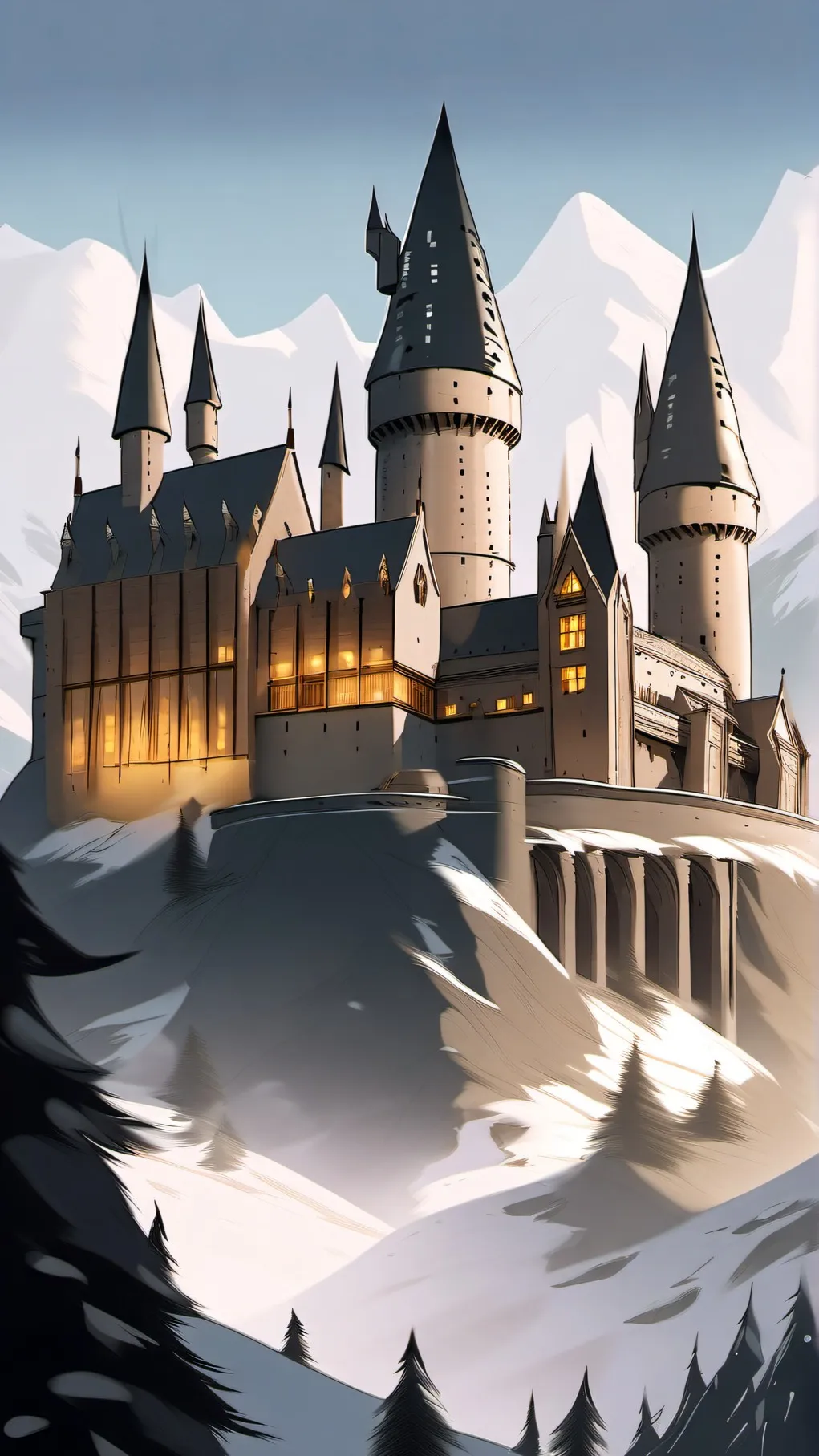 ai character: Hogwarts background