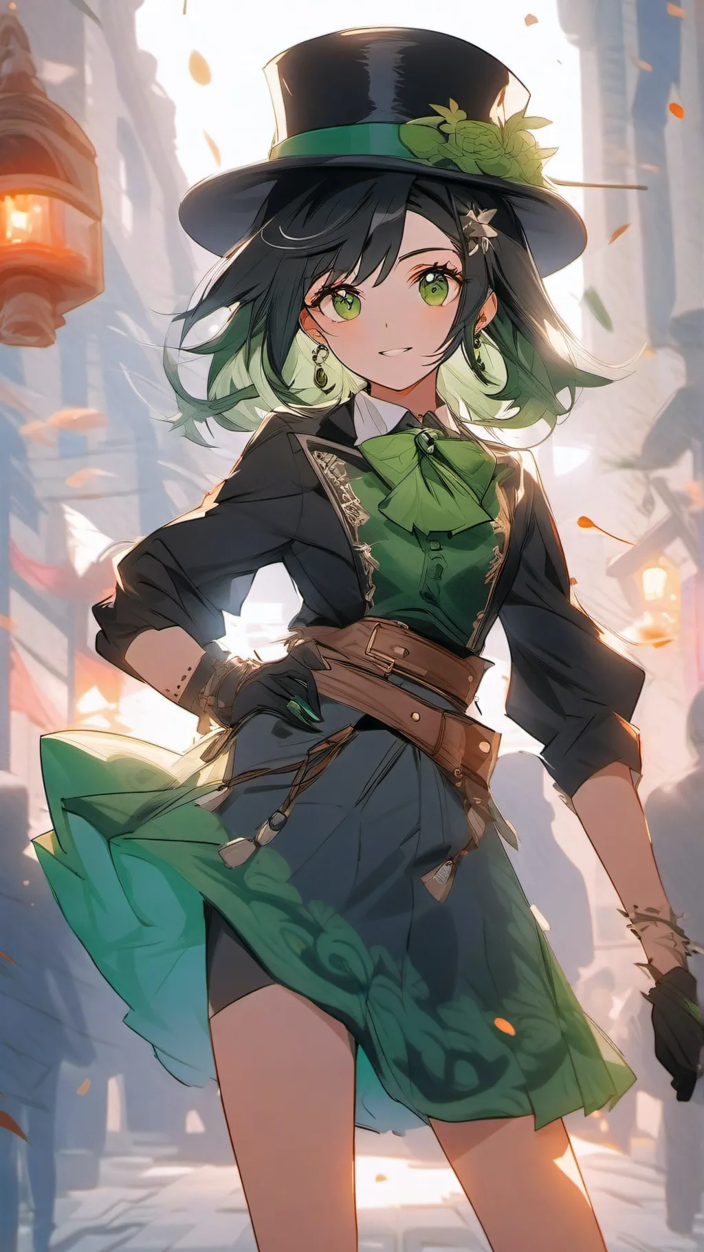 ai character: human vee (DW) background