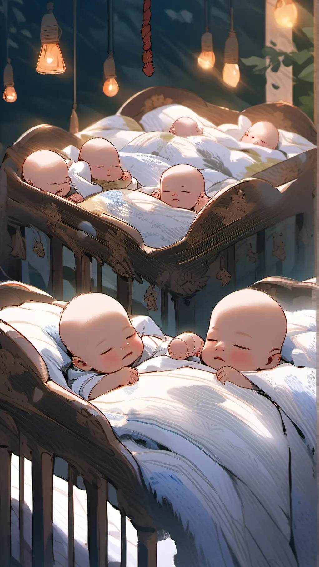 ai character: poor babies background