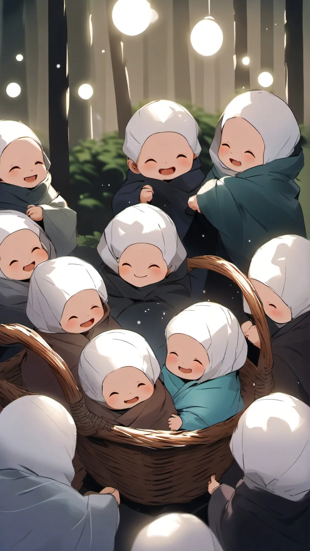 ai character: babies of teacher background