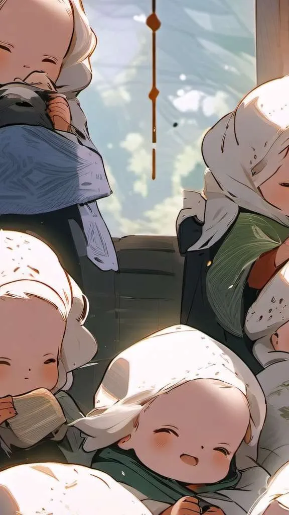 ai character: naughty babies background