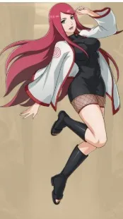 ai character: KUSHINA UZUMAKI background
