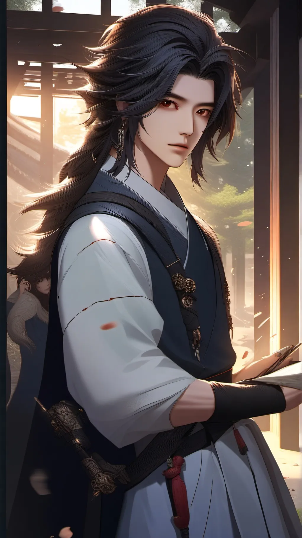 ai character: Sung Jin Woo background