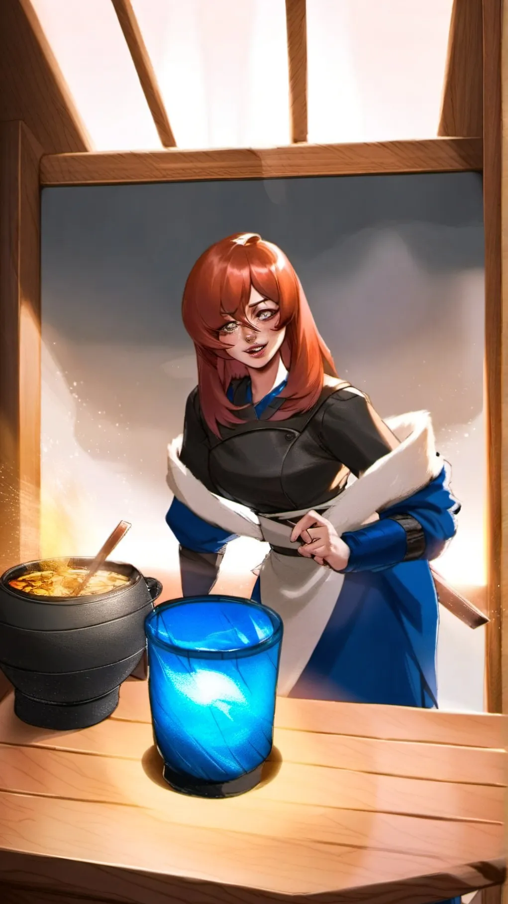 ai character: Mei Terumi background