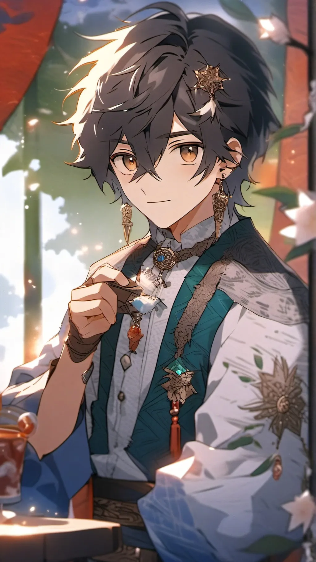 ai character: puppet background