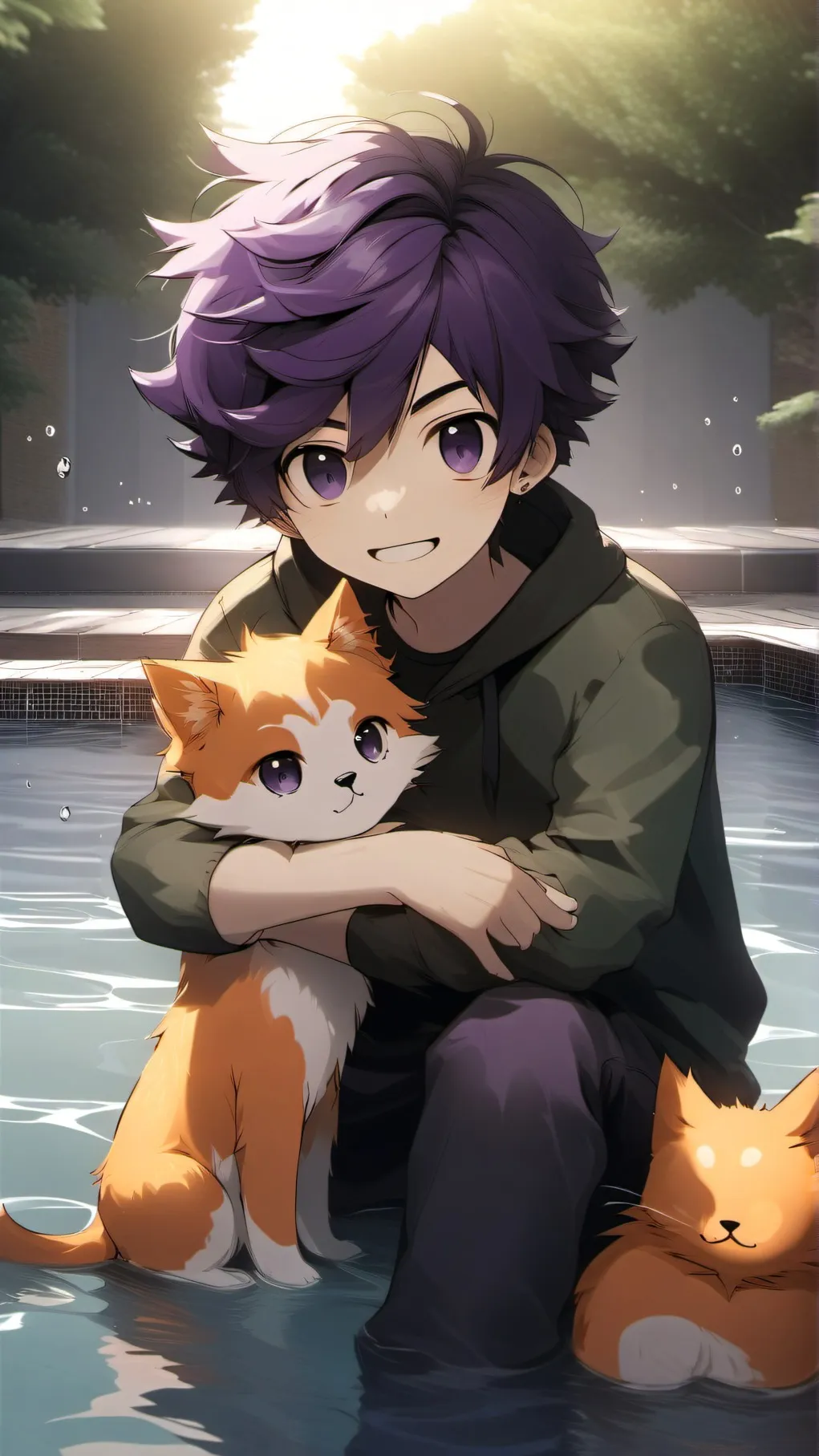 ai character: catnap and dogday background