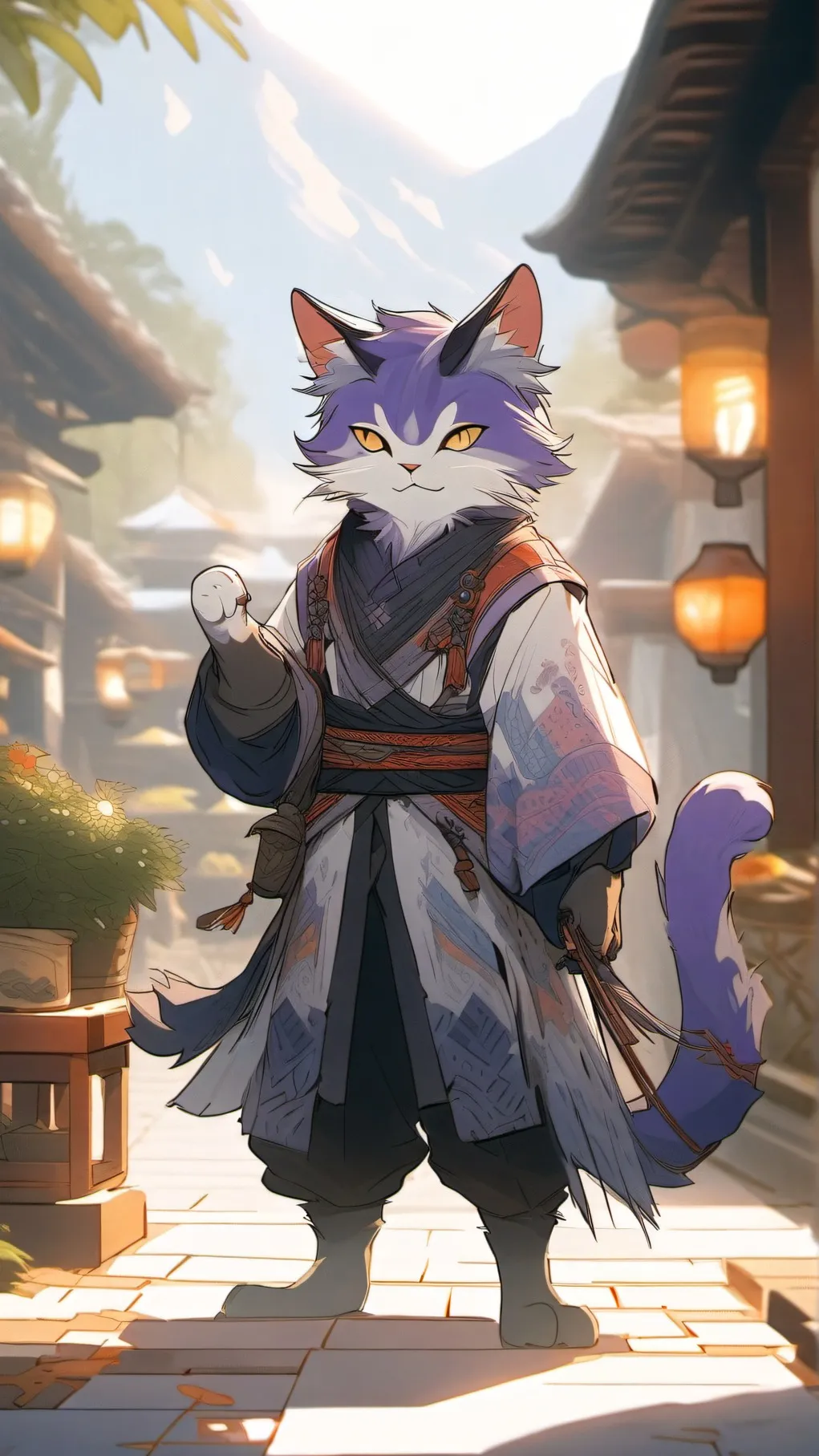 ai character: catnap background